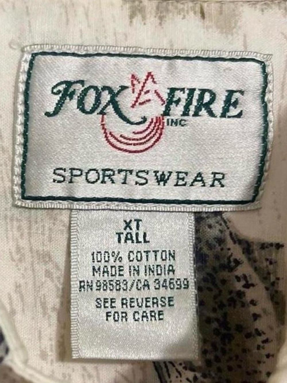 Fox Fire Men’s Short Sleeve Fishing Print Shirt XL Tall - Picture 3 of 8